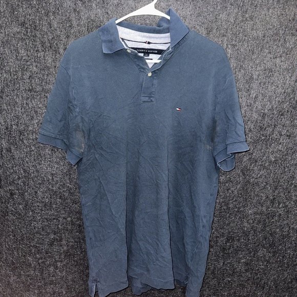 Tommy Hilfiger Other - Tommy Hilfiger Used Short Sleeved Polo Shirt Size Men’s Large Blue